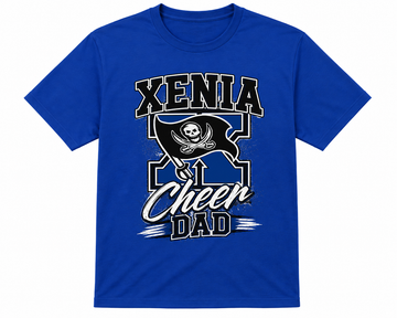Xenia Cheer Dad Port & Co 50/50 T-Shirt