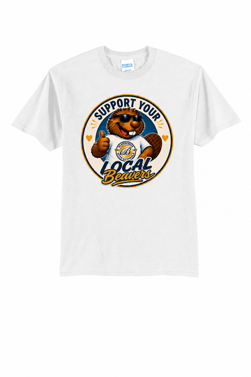 Support Your Local Beavers Port & Co 50/50 T-Shirt