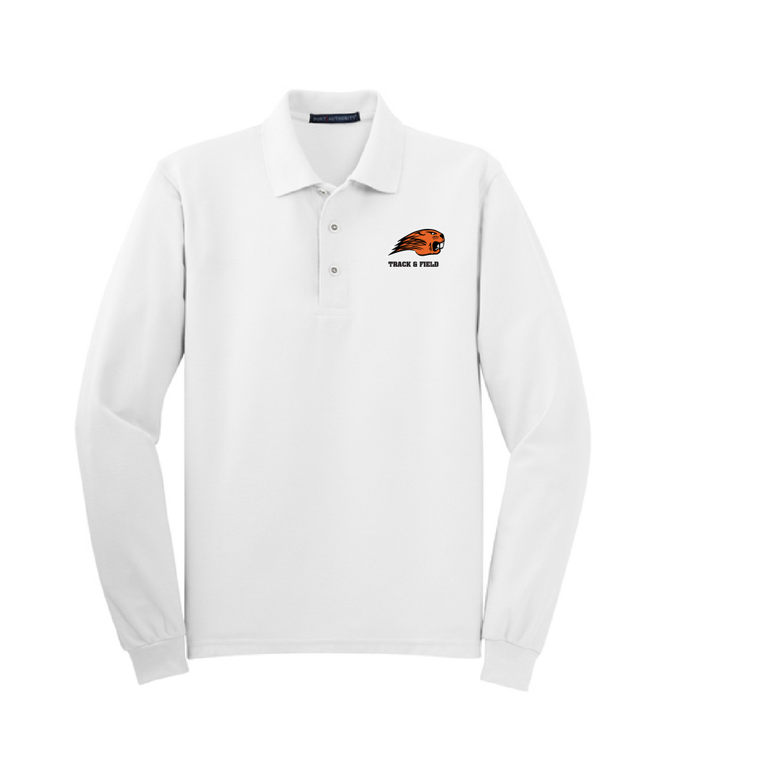 Beavercreek Track & Field Port Authority Silk Touch Long Sleeve Polo:K500LS
