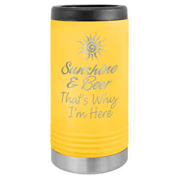 Polar Camel Yellow Slim Beverage Holder