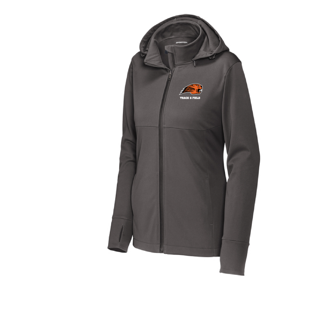 Beavercreek Track & Field Sport-Tek Women's Hooded Soft Shell Jacket:LST980