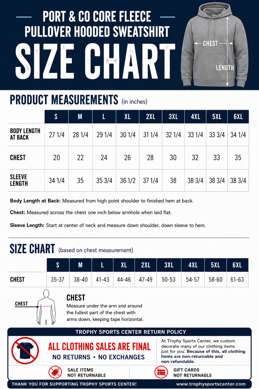 Xenia Football Port & Co Hooded Sweatshirt