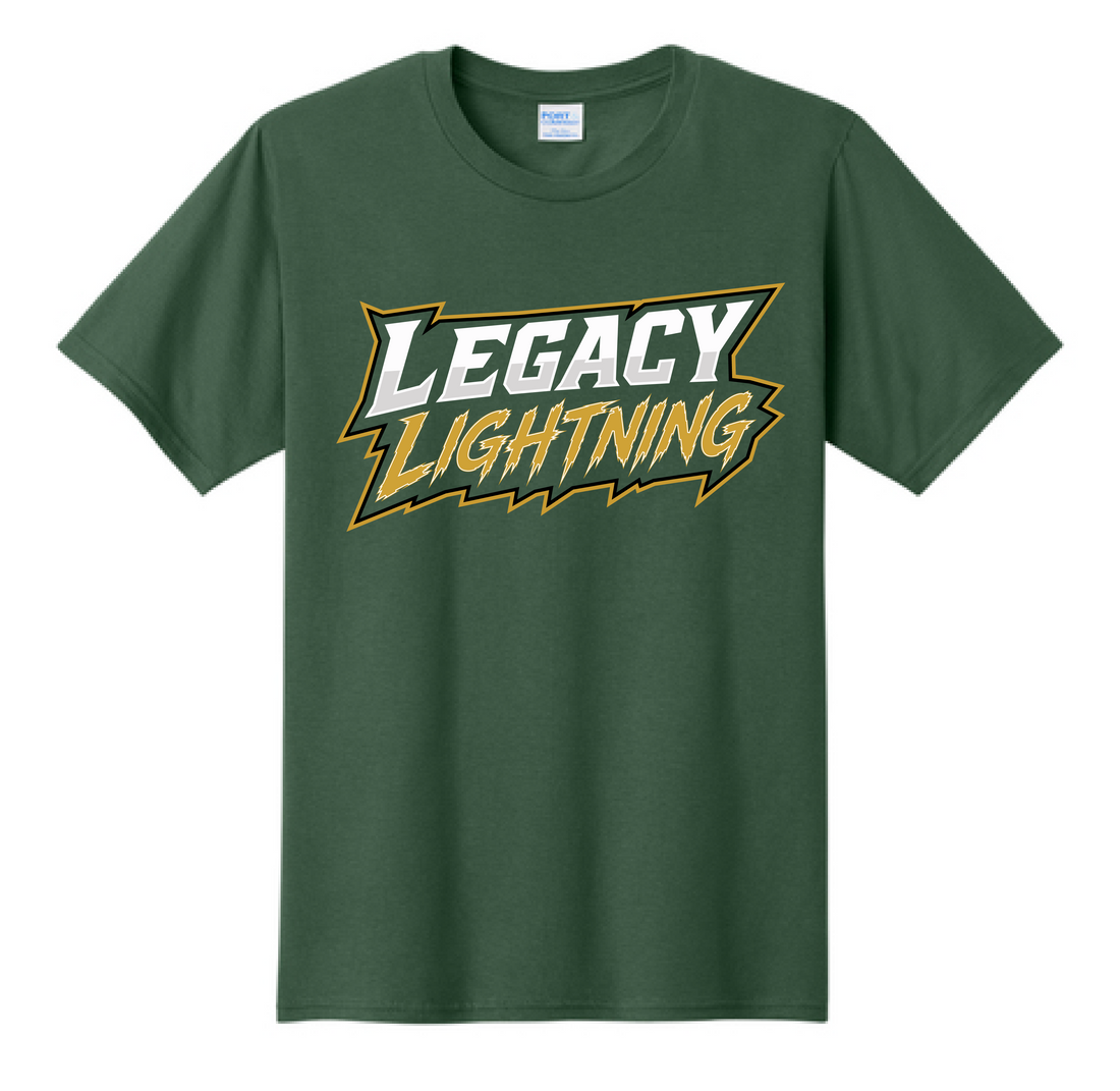 Legacy Lightning Baseball Design 1 Port & Co 50/50 T-Shirt