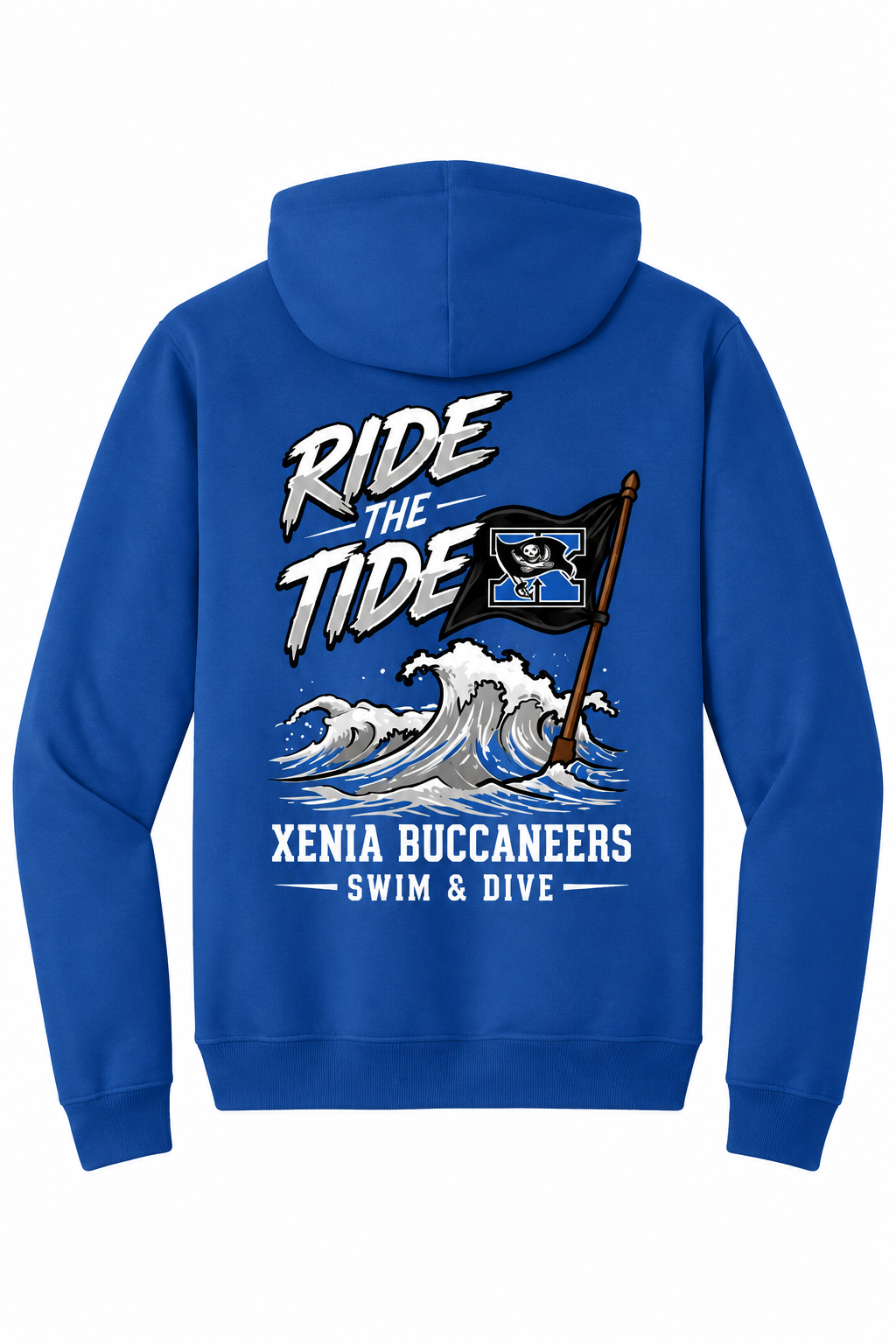 Xenia Swim Port & Co Core Fleece Pullover Hooded Sweatshirt