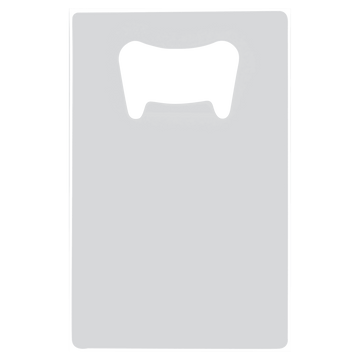 2 1/8" x 3 3/8" Sublimatable White Stainless Steel Bottle Opener