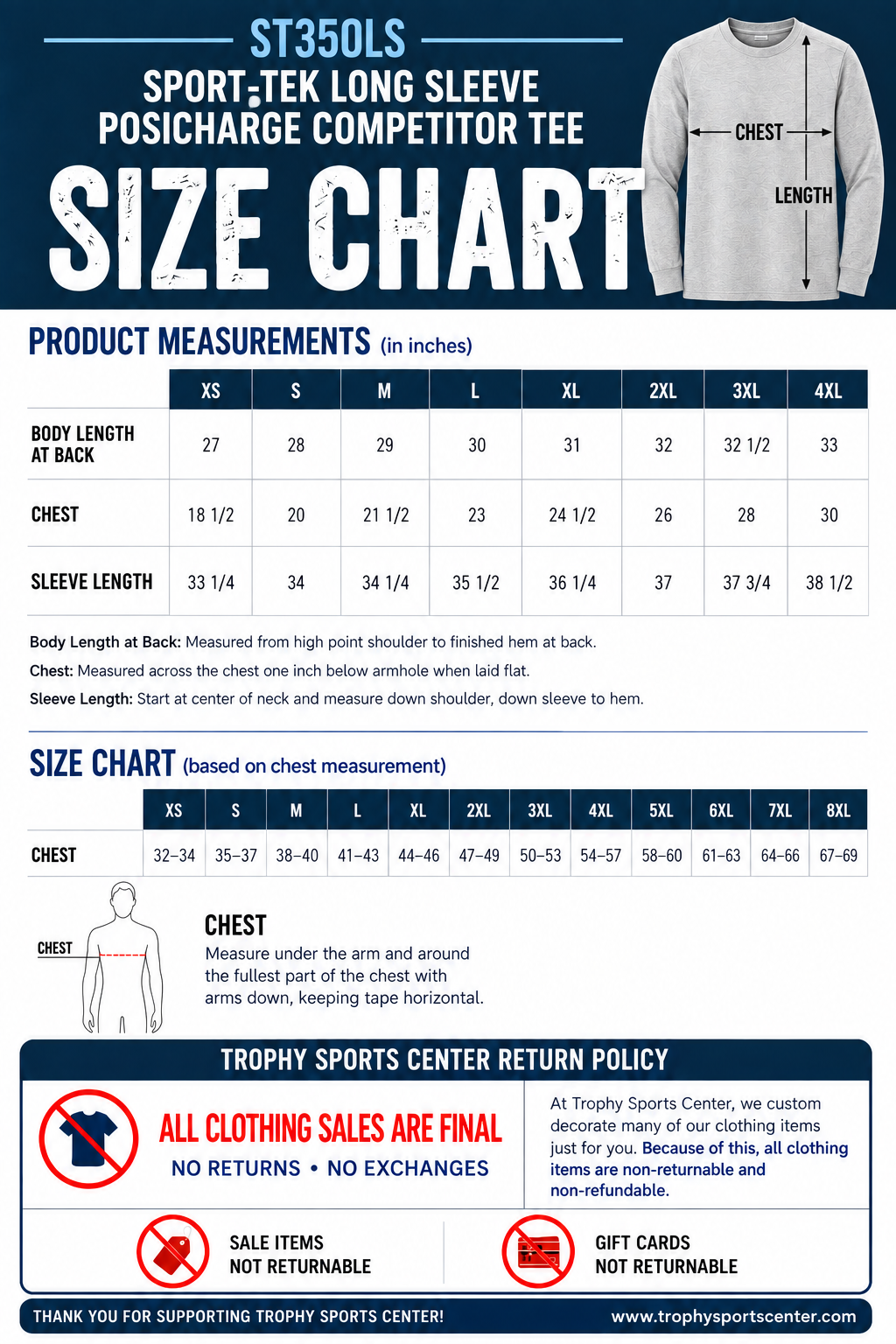 Robotics Club Sport-Tek Long Sleeve PosiCharge Competitor Tee