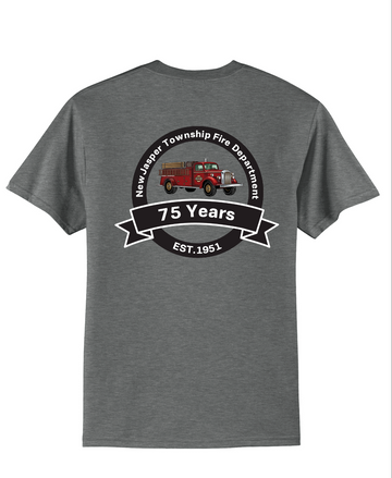 New Jasper Twp 75th Anniversary Fundraiser PC55 Port & Co 50/50 T-Shirt