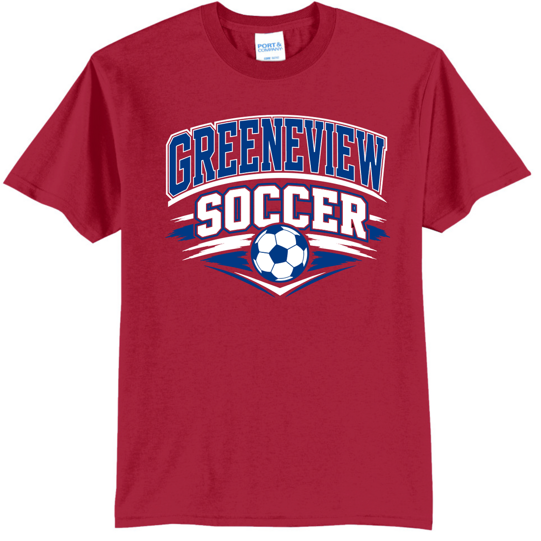 Greenview Soccer Design 1 Port & Co 50/50 T-Shirt