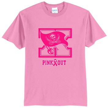 PINK-OUT PC55 Port & Co 50/50 T-Shirt