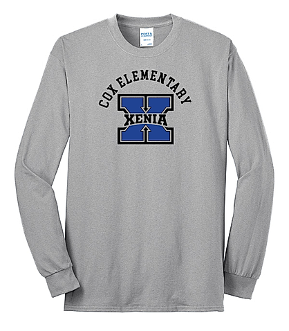 Cox Elementary Port & Company Long Sleeve Core Blend Tee (Arch)
