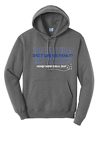 Warner MS Choir Extra Port & Company - Core Fleece Pullover Hooded Sweatshirt