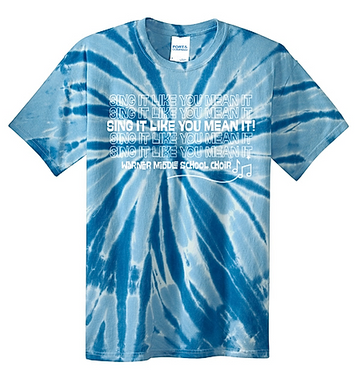 Warner MS Choir 8th Grade Port & Co 50/50 Tie-Dye T-Shirt