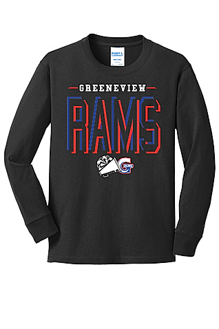 Greenview cheer spirit wear Port & Company Youth Long Sleeve Core Cotton Tee