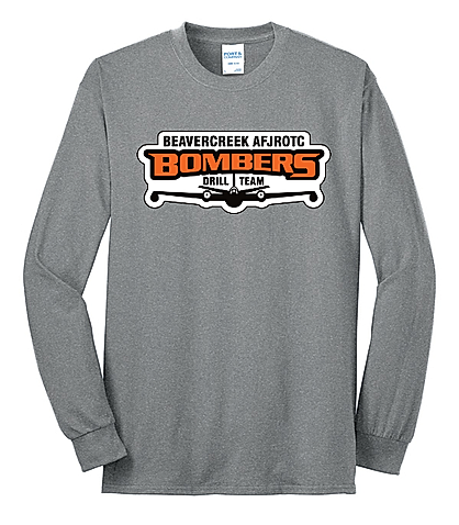 Beavercreek JROTC Port & Co Long Sleeve 50/50 T-Shirt Drill Team