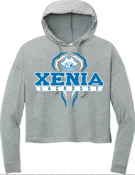 Xenia Lacrosse Design B Port & Co DT671 Ladies French Terry Hoodie