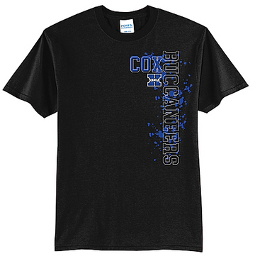 Cox Elementary Port & Company Core Blend Tee (Bucs Sideways)
