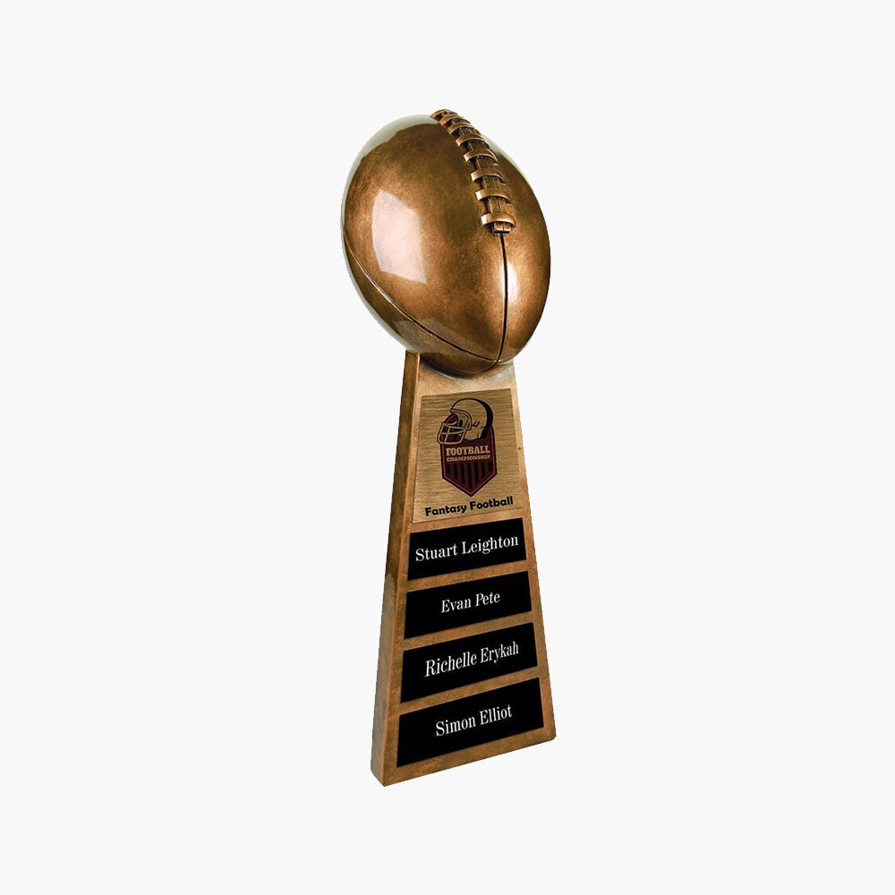 Antique Gold Football Resin