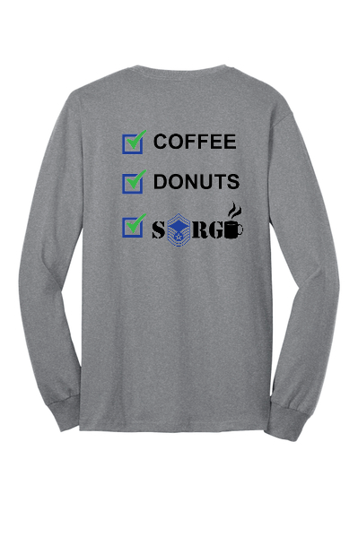 Beavercreek JROTC Port & Co Long Sleeve 50/50 T-Shirt Sippin'