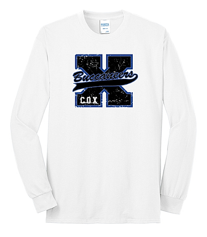 Cox Elementary Port & Company Long Sleeve Core Blend Tee (Distorted Big X)