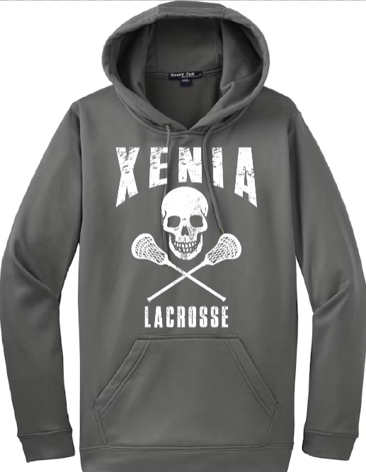 Xenia Lacrosse Port & Co F244 Sport-Tek Sport-Wick Fleece Hooded Pullover