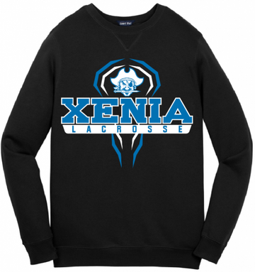 Xenia Lacrosse Port & Co ST266 Sport-Tek Crewneck Sweatshirt