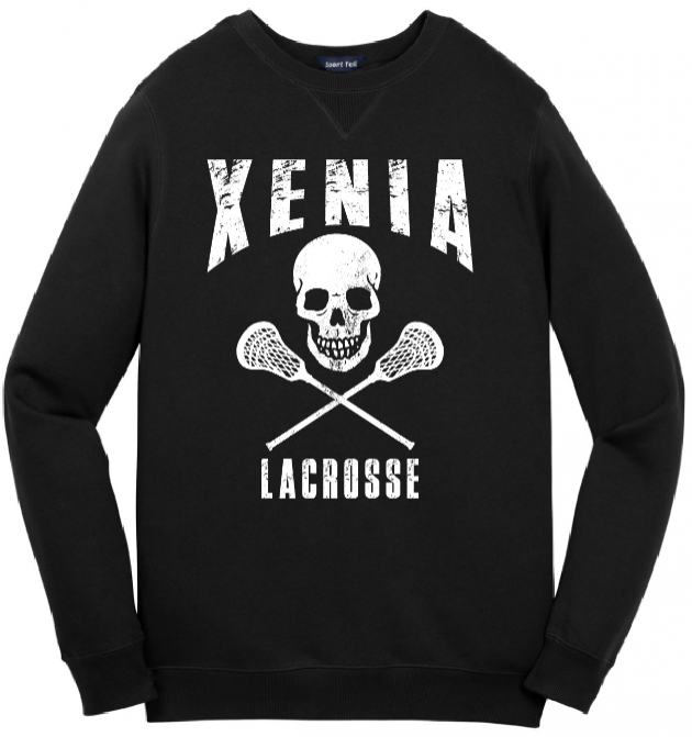 Xenia Lacrosse Port & Co ST266 Sport-Tek Crewneck Sweatshirt