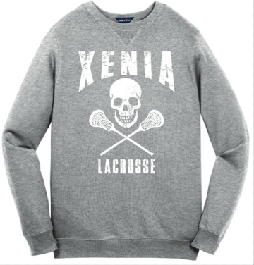 Xenia Lacrosse Port & Co ST266 Sport-Tek Crewneck Sweatshirt