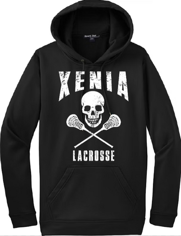 Xenia Lacrosse Port & Co F244 Sport-Tek Sport-Wick Fleece Hooded Pullover