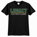 Legacy Batting Cages Classic Logo tshirt in Black, front mockup