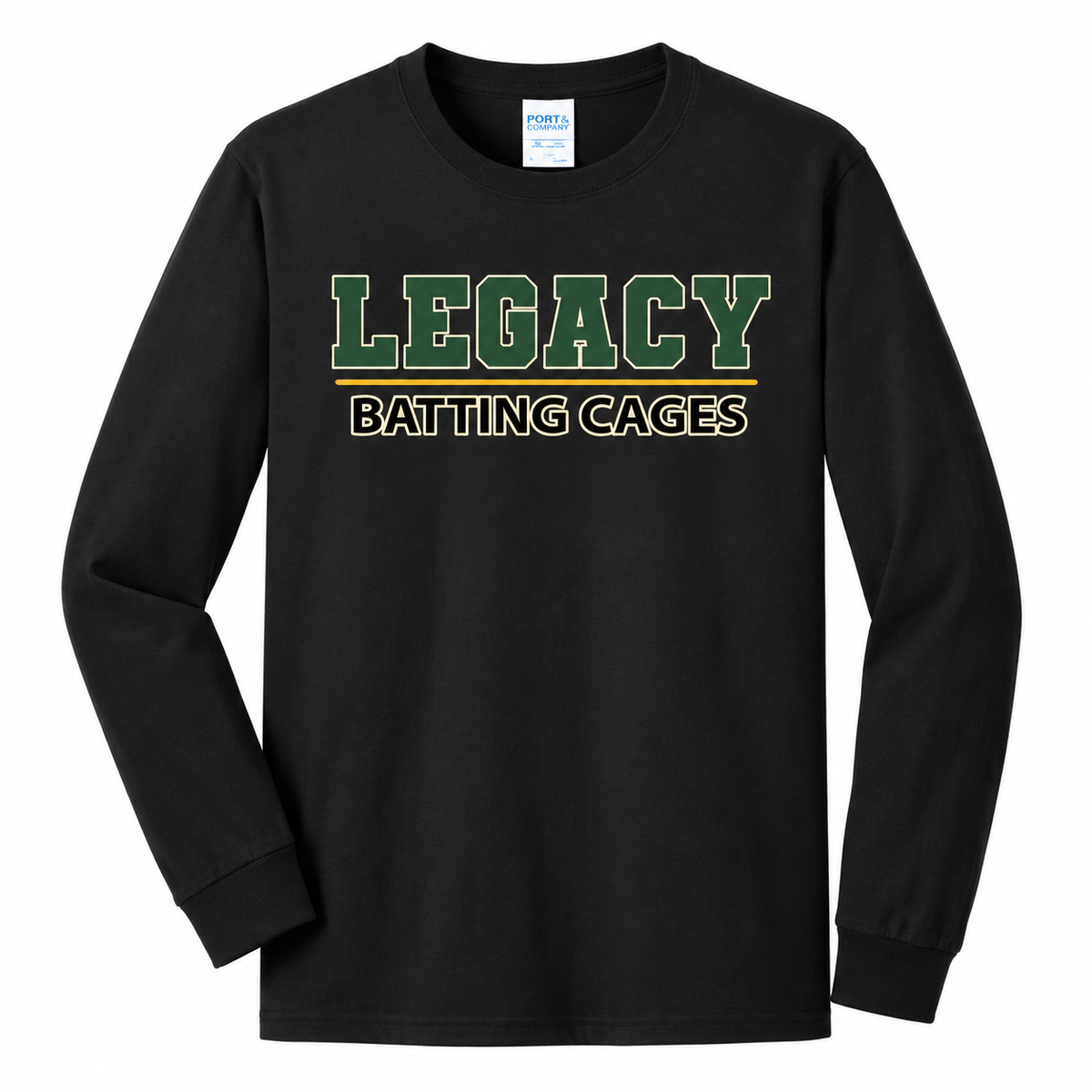 Legacy Batting Cages Classic Logo long-sleeve T-shirt in Black