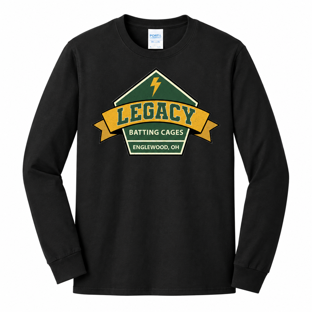 Legacy Batting Cages Diamond Logo long-sleeve T-shirt in Black