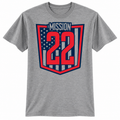 M22 Softball Heather Grey PC55 T-shirt