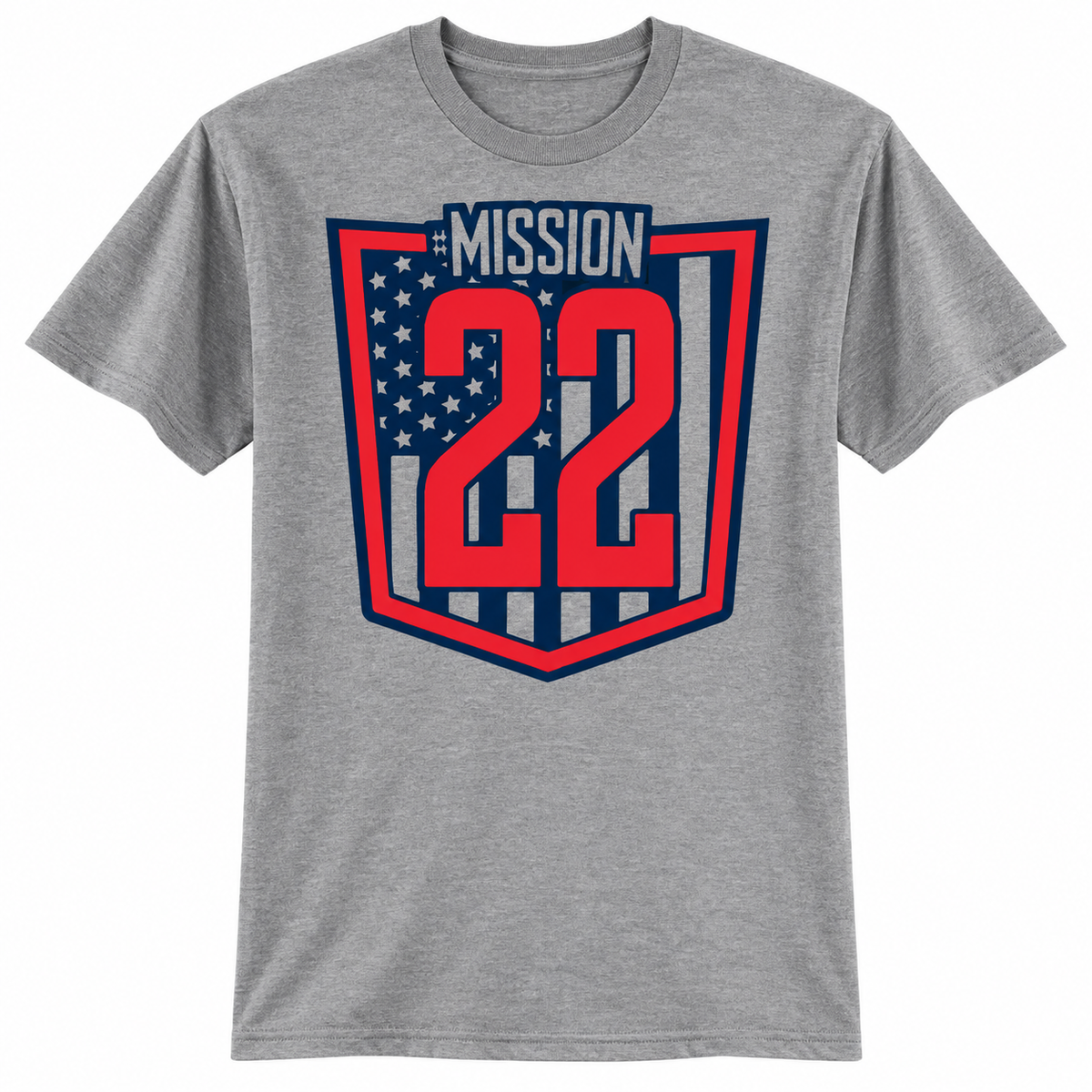 M22 Softball Heather Grey PC55 T-shirt