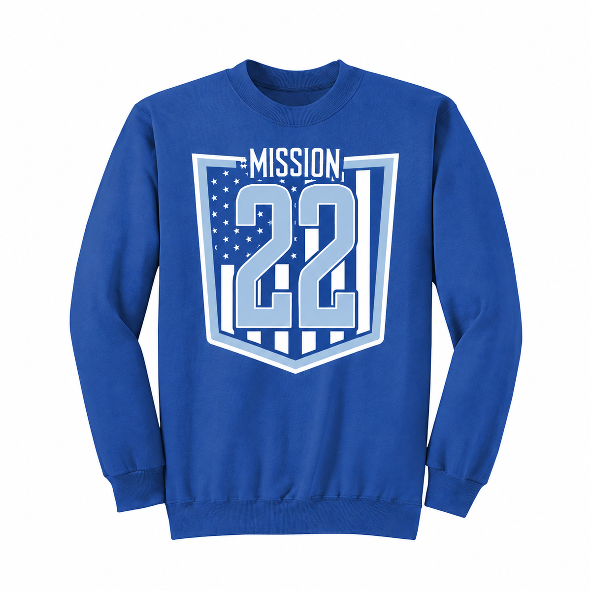M22 Softball Royal Blue PC78 crewneck