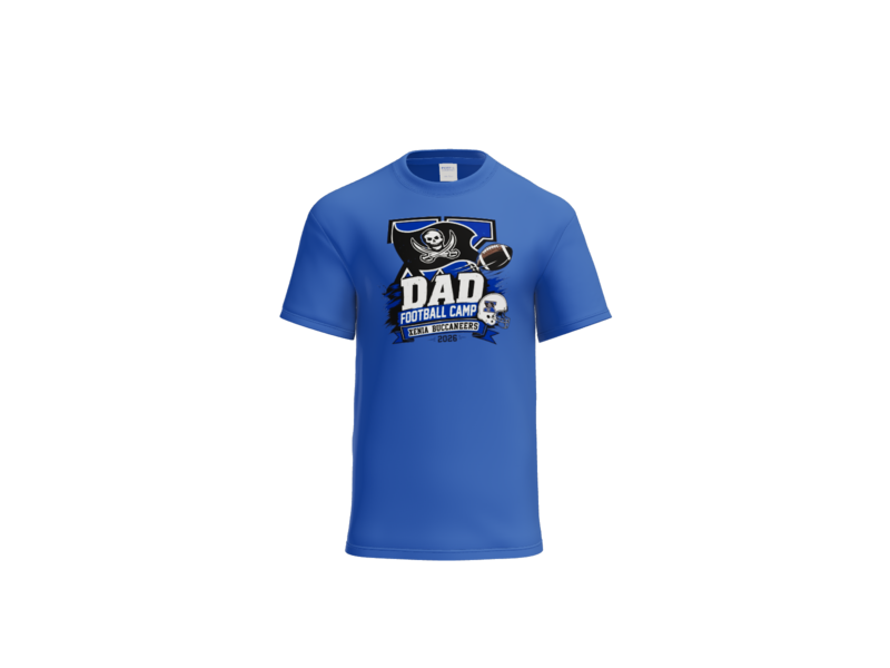New Xenia Football PC55 Port & Co Core Blend Tee T-Shirt - Dad's Camp