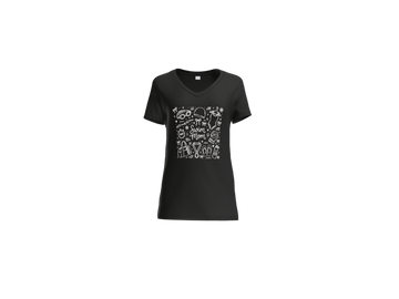New Pinecrest Piranhas LPC455V Port & Co Women's Fan Favorite Blend V-Neck Tee