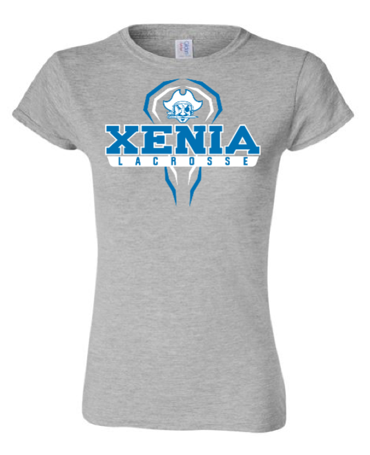 Xenia Lacrosse Design B Port & Co 64000L Ladies Apparel T-Shirt