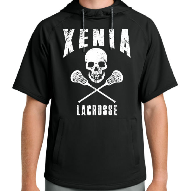 Xenia Lacrosse Design B Port & Co RA7200SSH Short Sleeve Hoodie