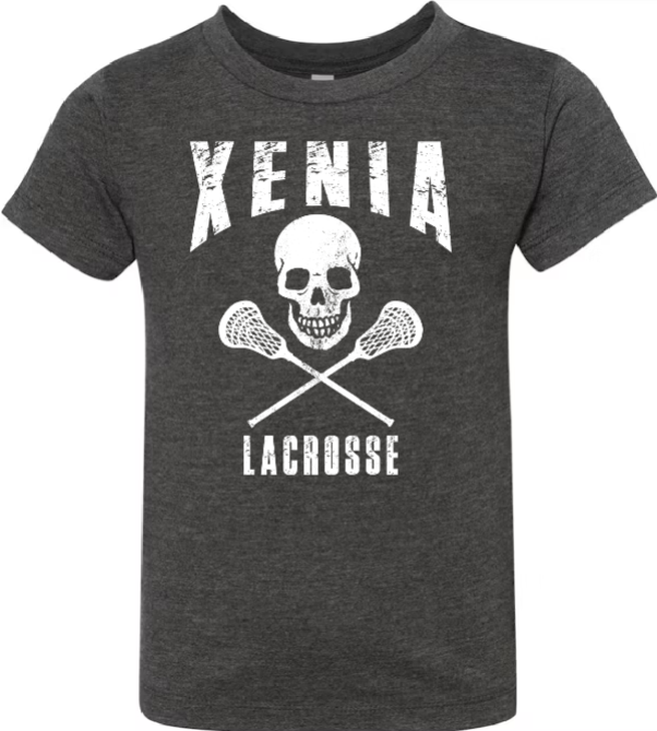 Xenia Lacrosse Design B Port & Co NEA100 Short Sleeve T-Shirt
