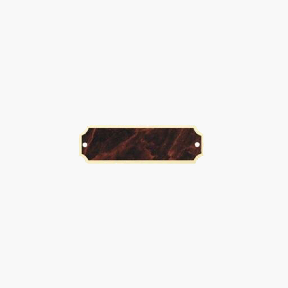 Name Plate Marbilzed Maroon 1" x 3.25"