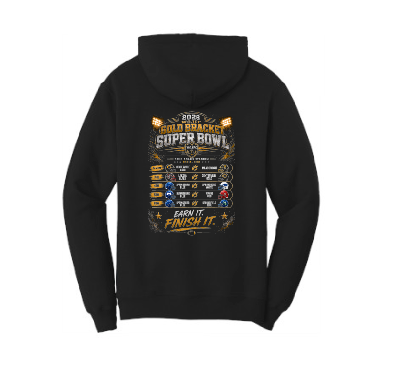WOJFC Gold Bracket Hoodie front