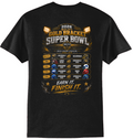 WOJFC gold super bowl tshirt back