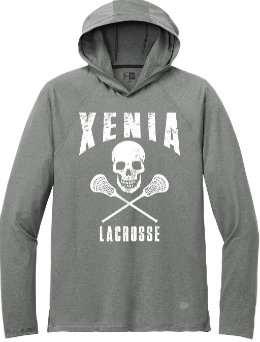 Xenia Lacrosse Design B Port & Co NEA229 Long Sleeve Hoodie